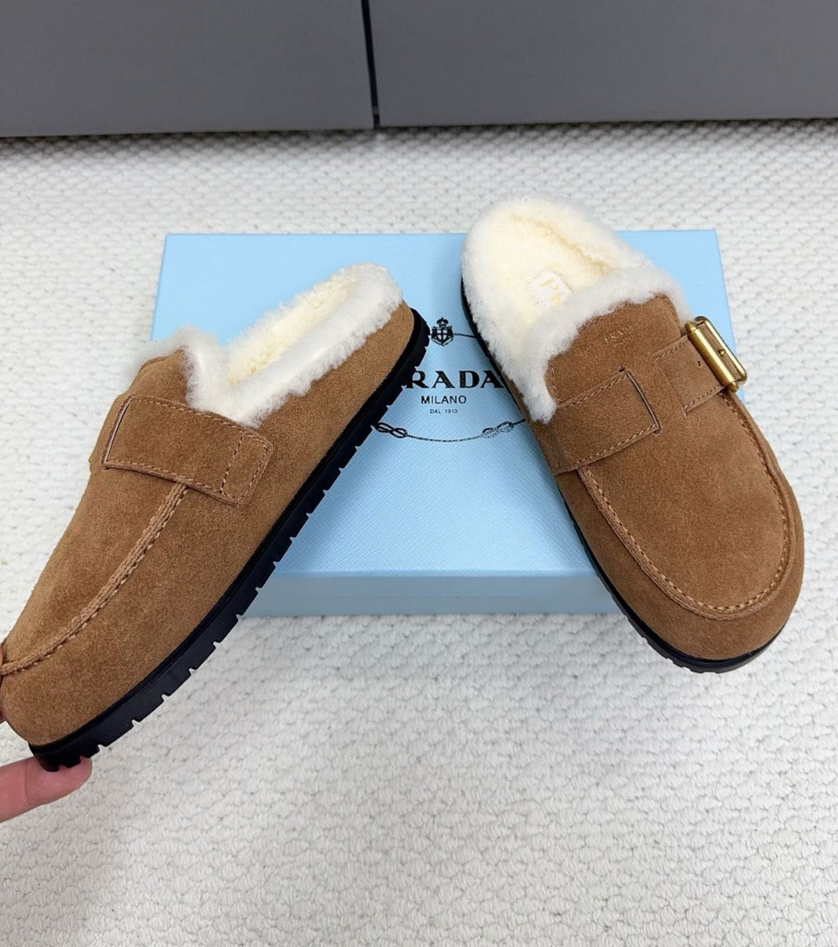 Suede Mules