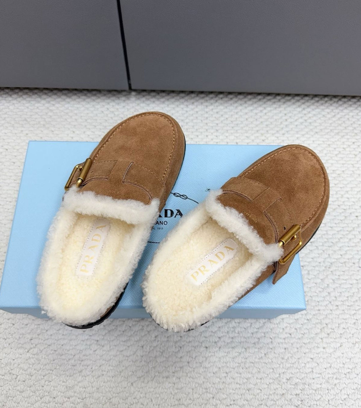 Suede Mules