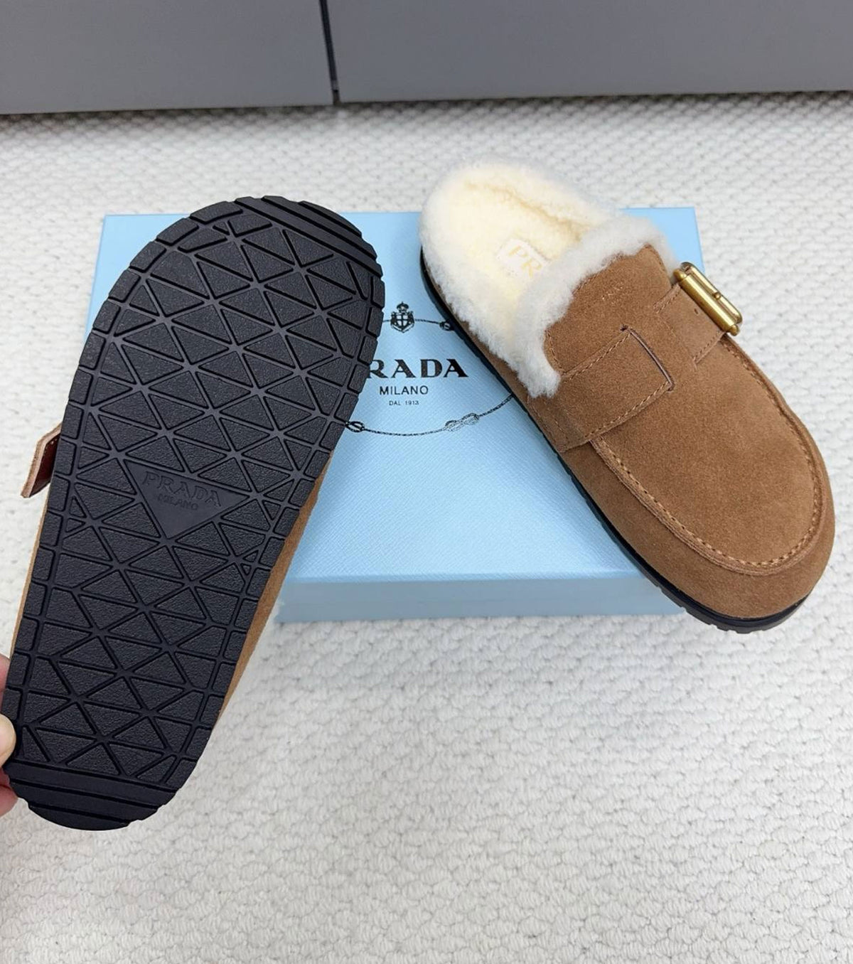 Suede Mules