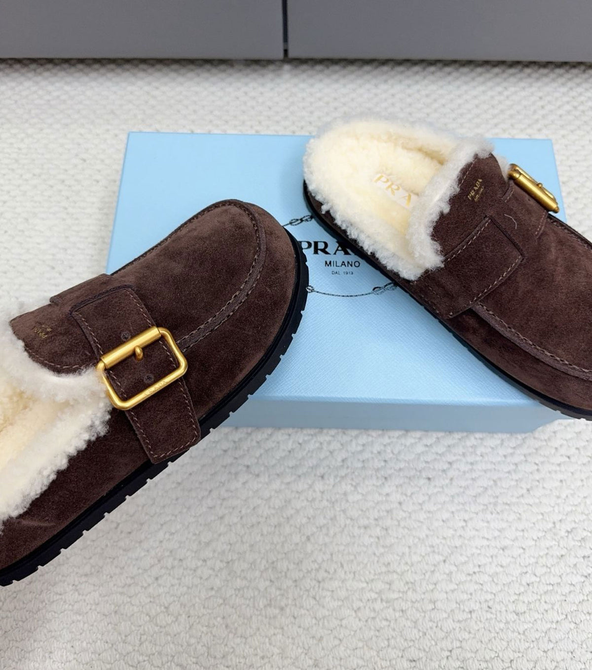 Suede Mules