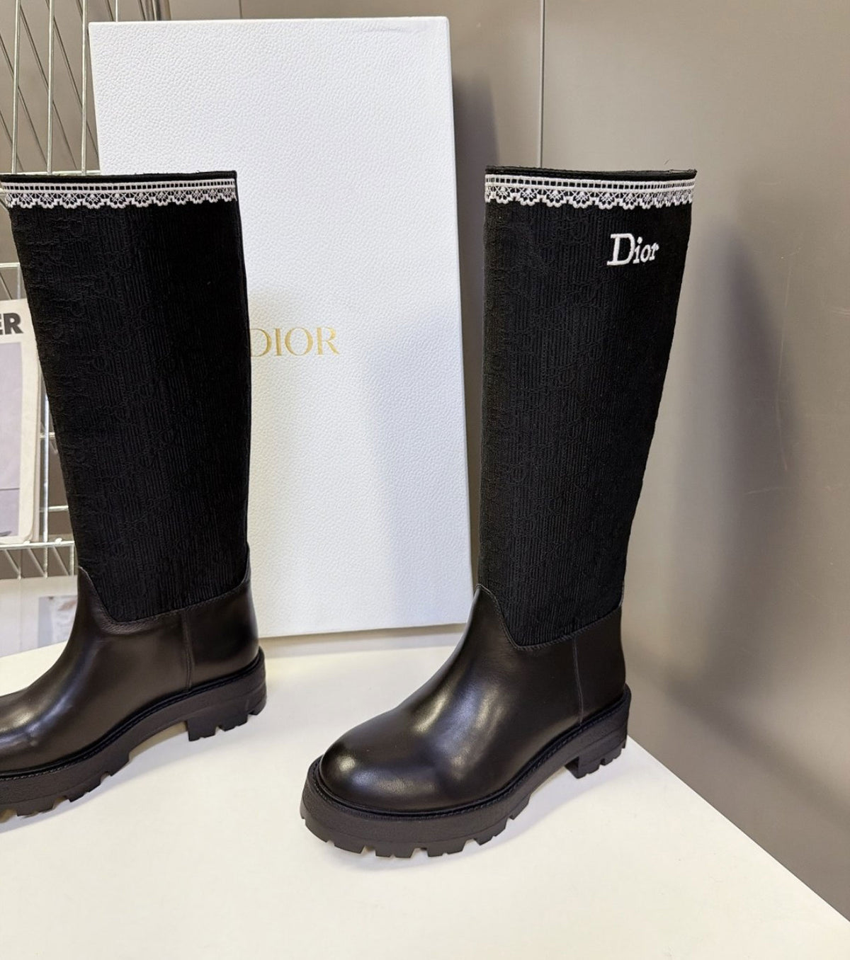 Leather boots