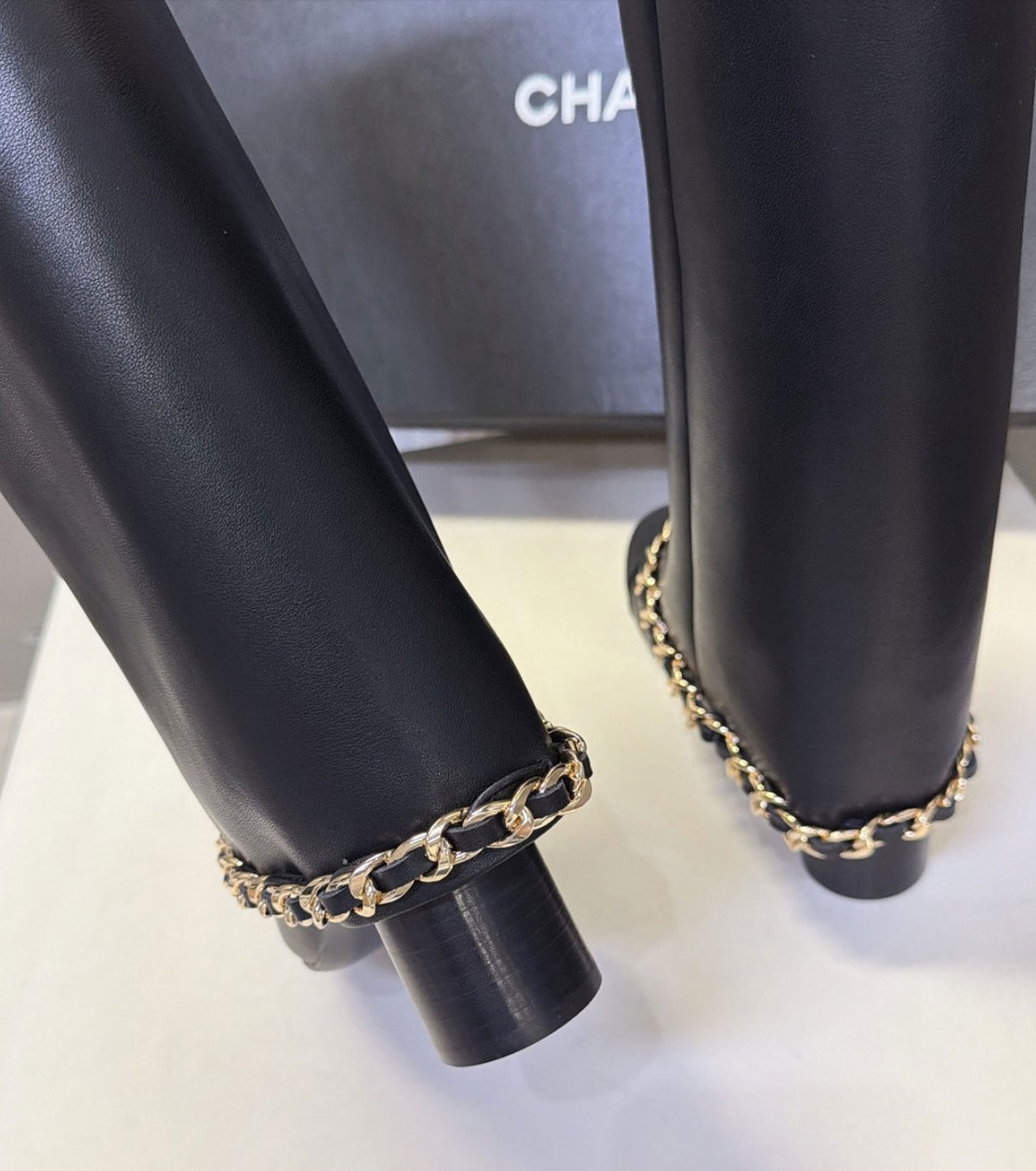 Leather boots