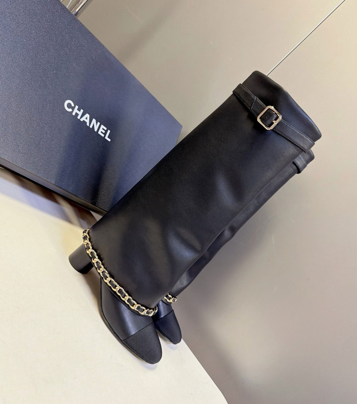 Leather boots
