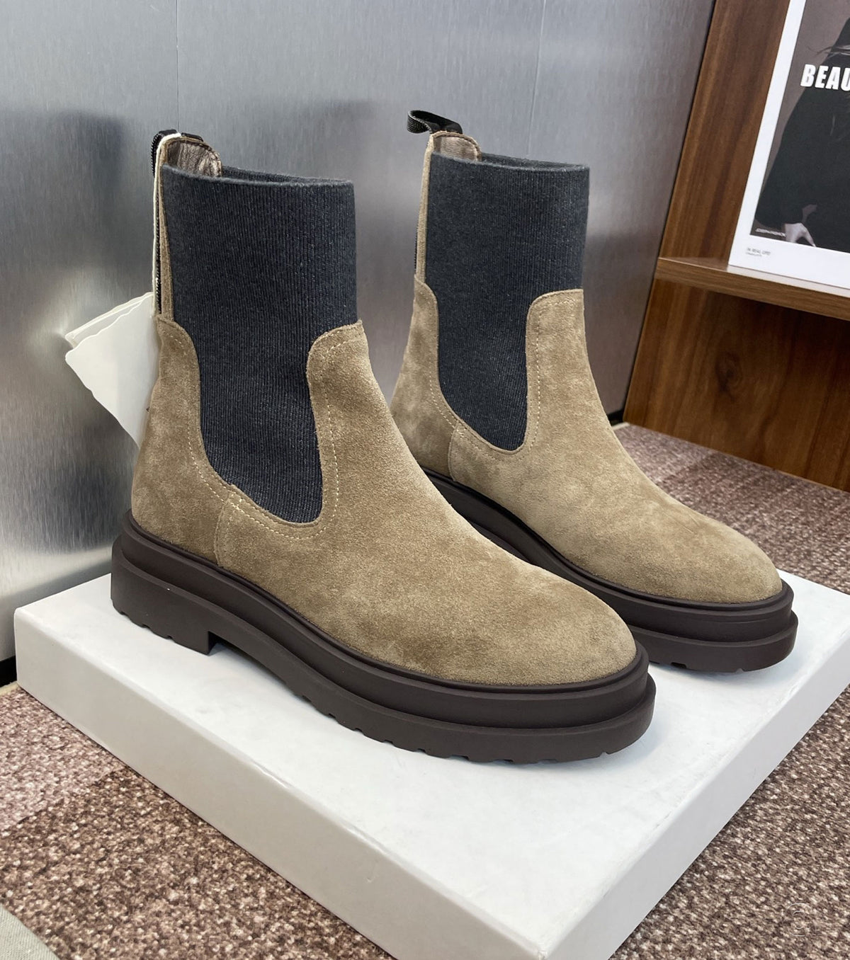 Suede boots