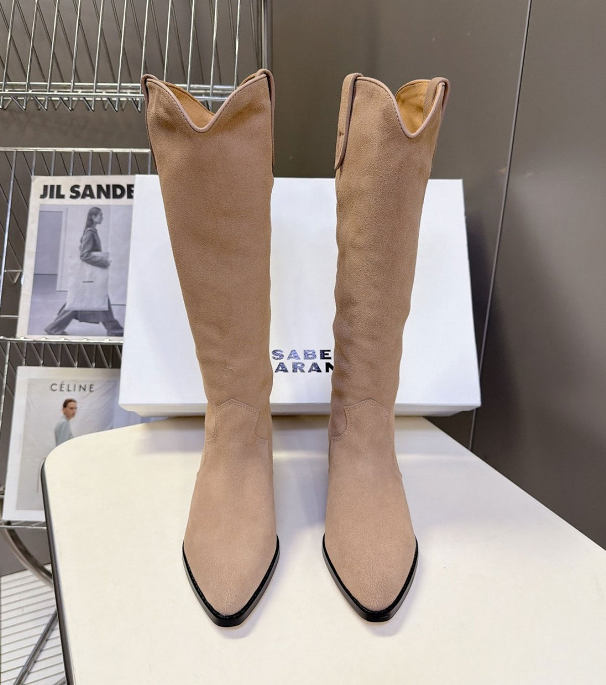 Suede boots