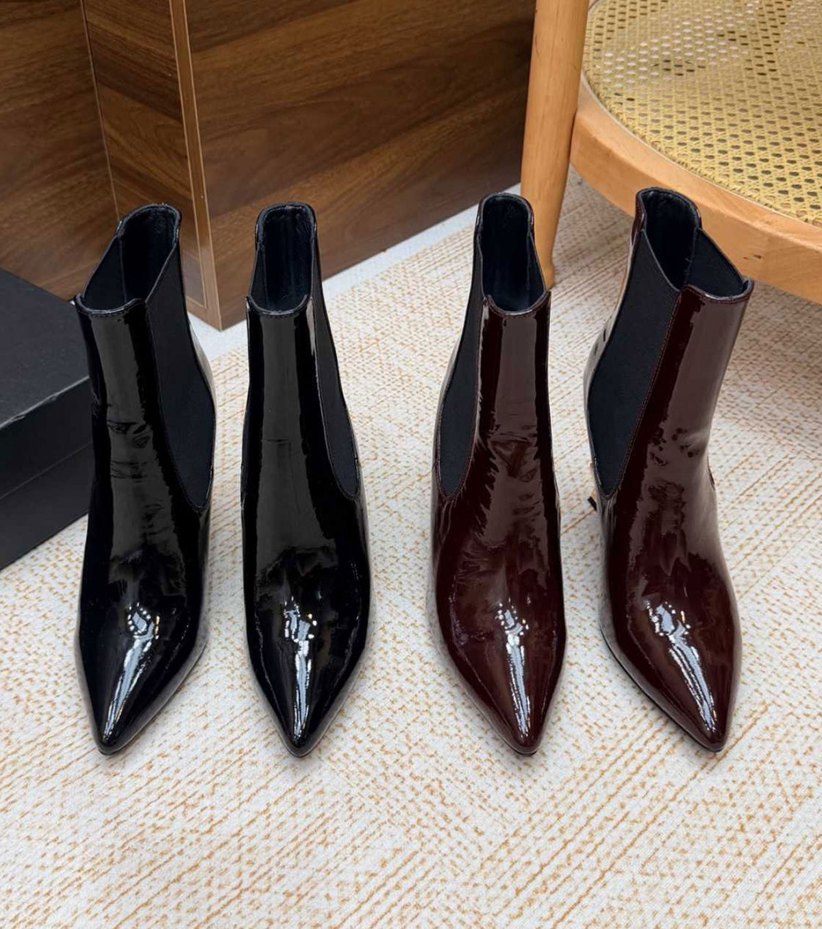 Leather boots