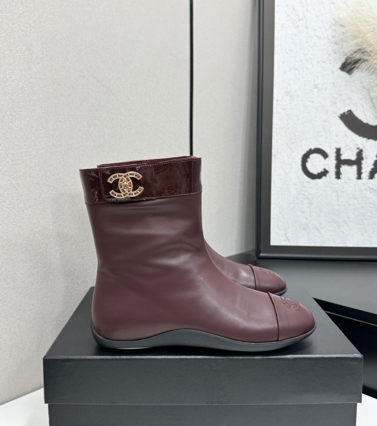 Leather boots