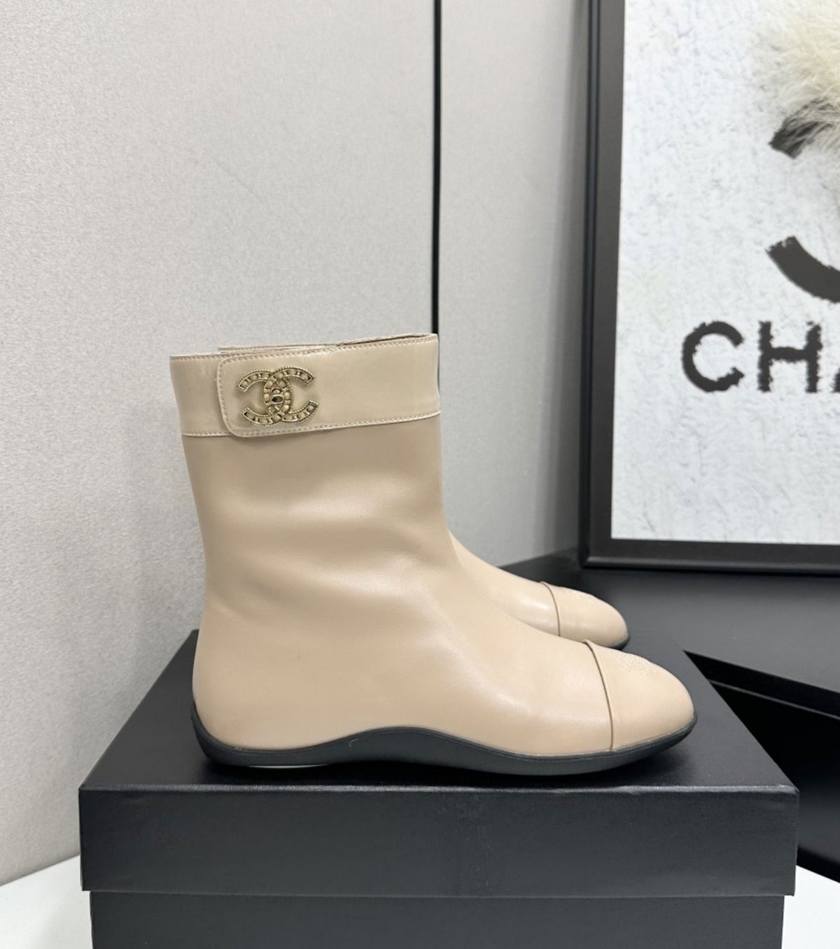 Leather boots