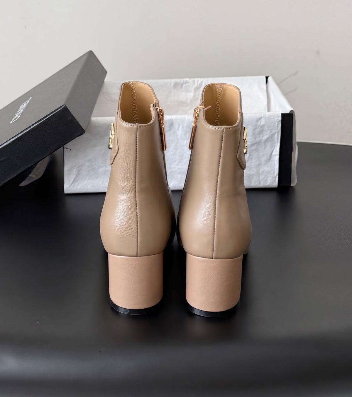 Leather boots