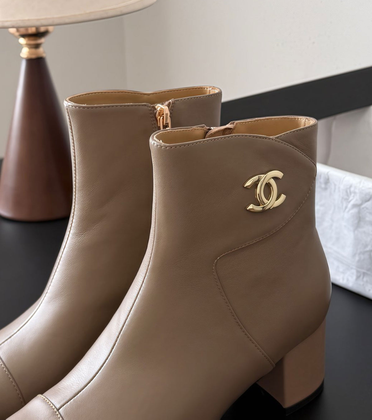 Leather boots