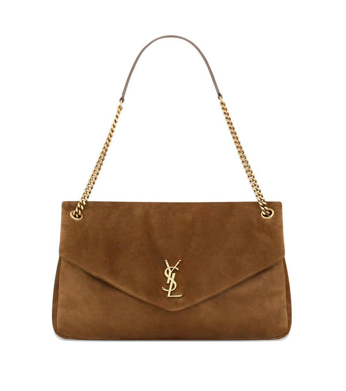 Calypso Large padded suede shoulder bag