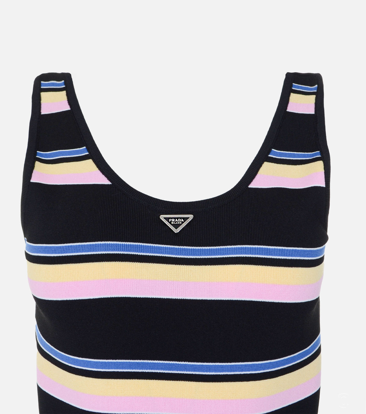 Рокля с цветни райета