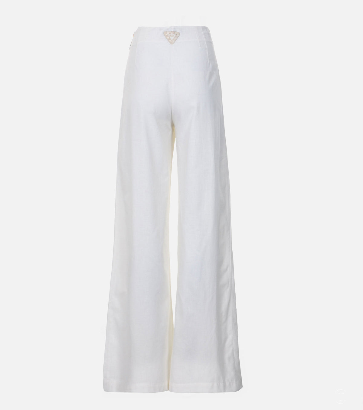 Панталон с висока талия и декоративни връзки