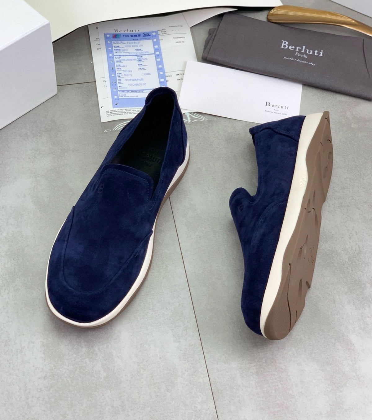 Suede loafer