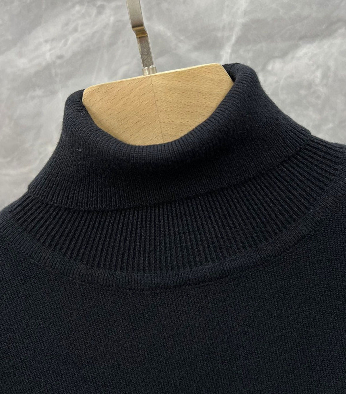 Polo neck sweater