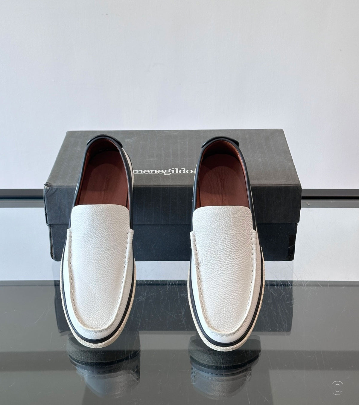 Leather loafers