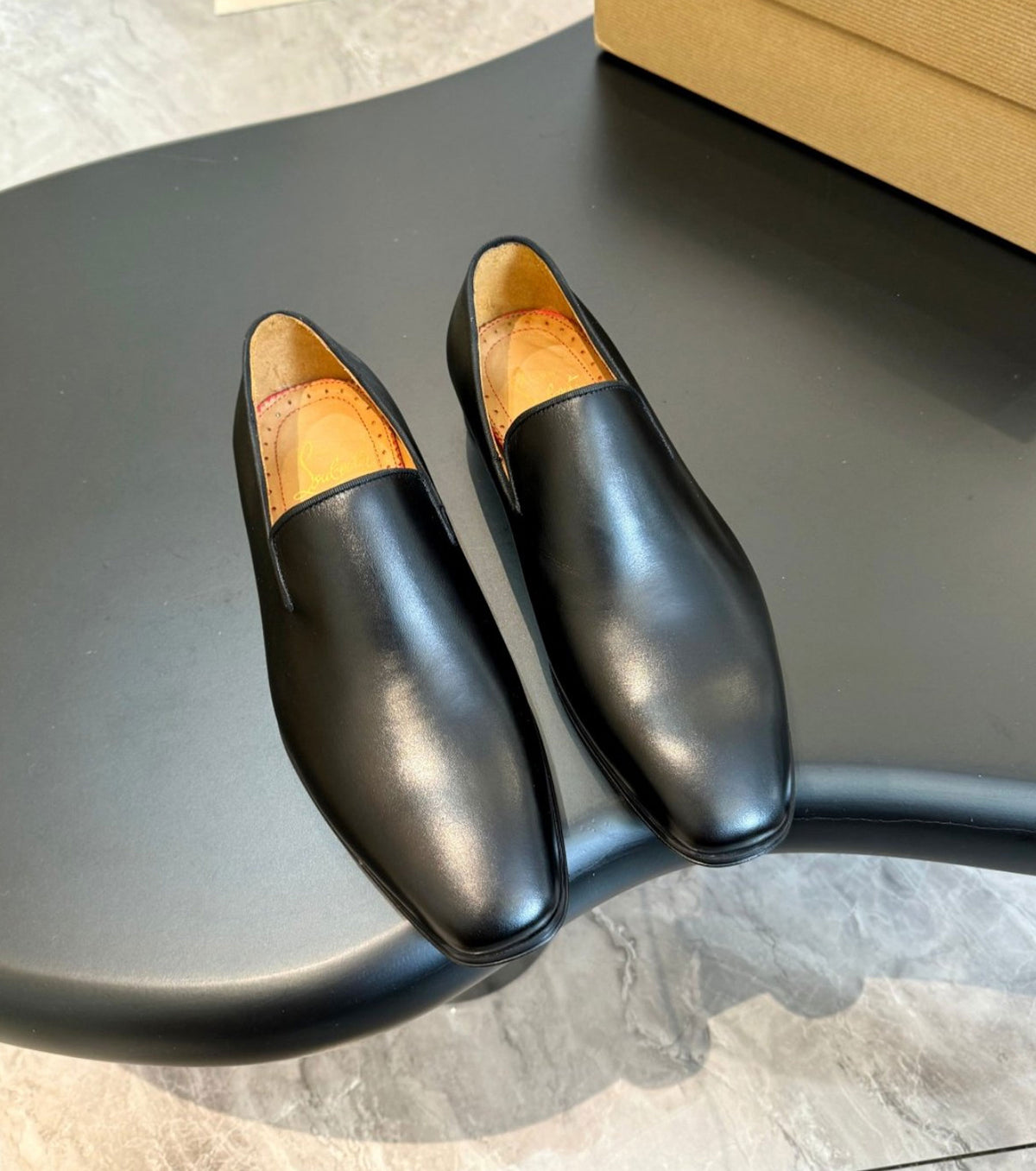 Leather loafers