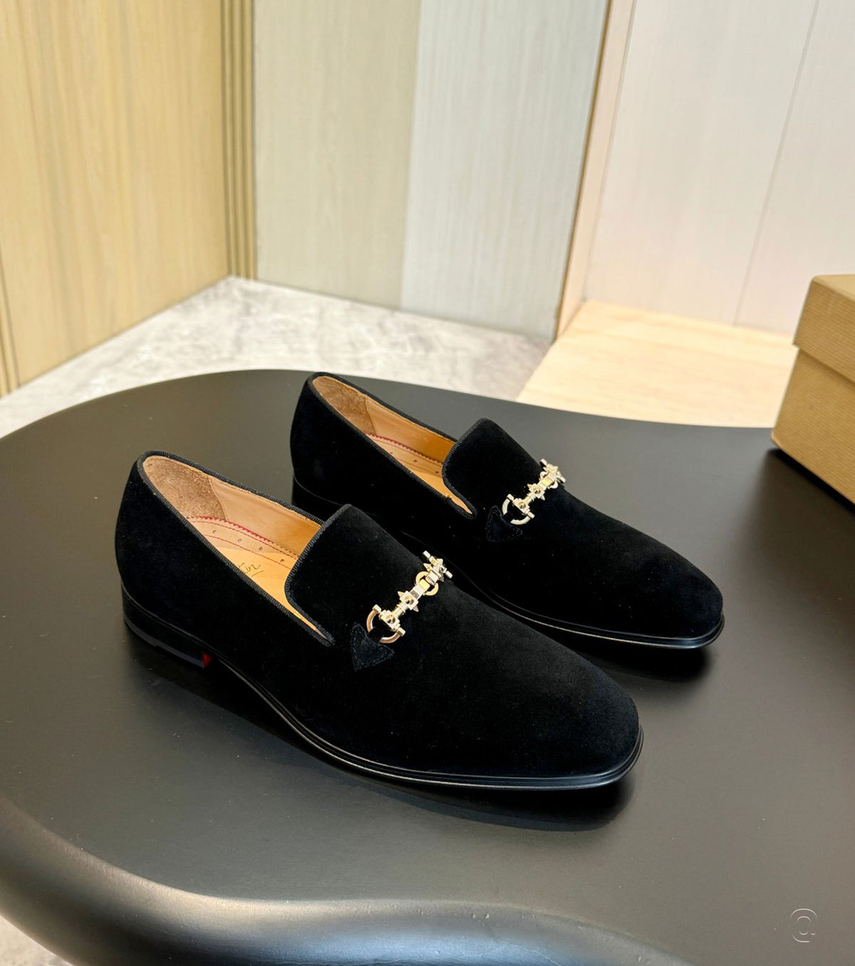 Suede loafers