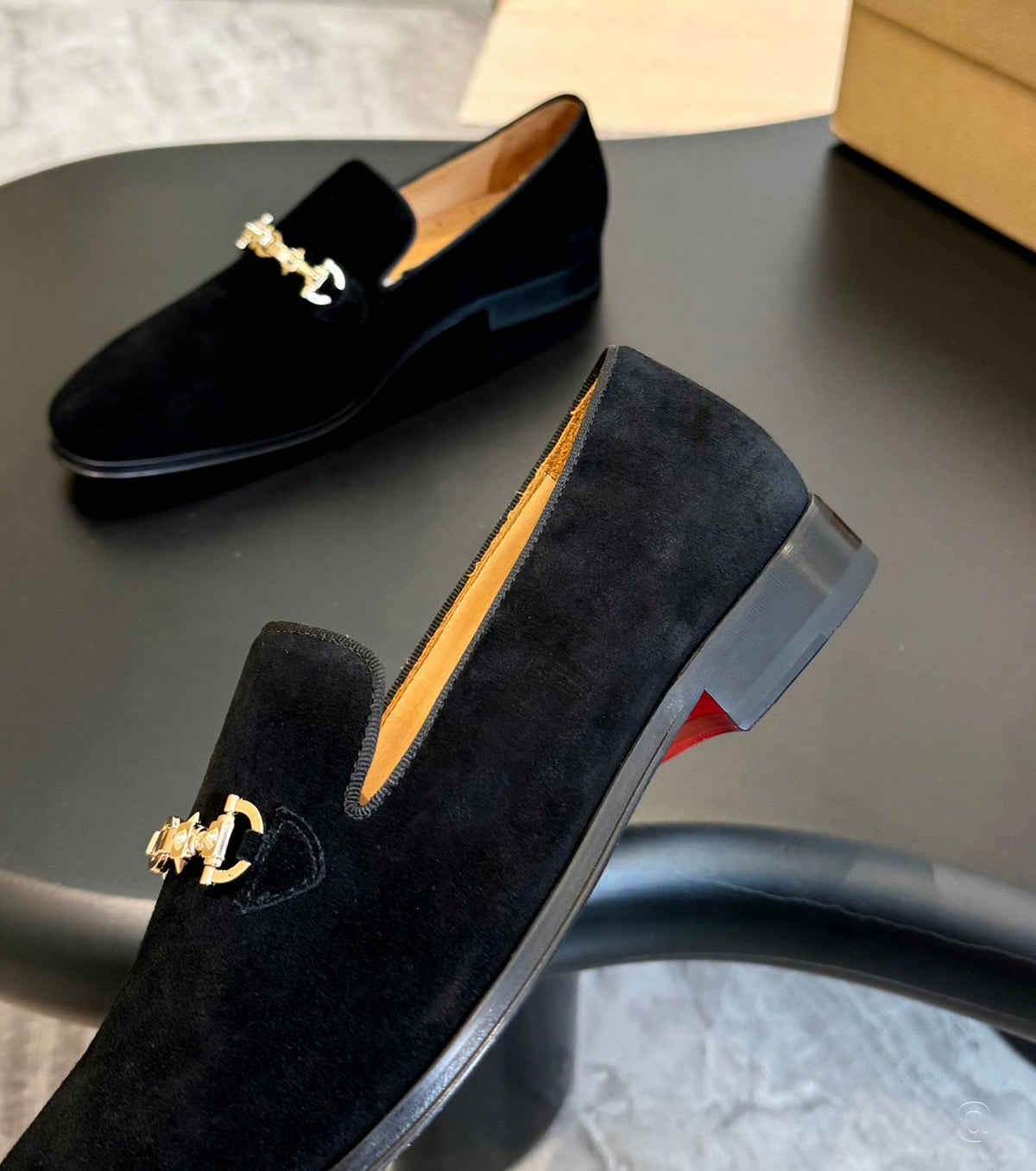 Suede loafers