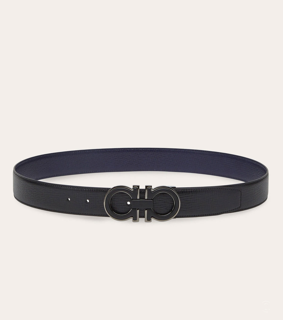 Reversible and adjustable Gancini belt