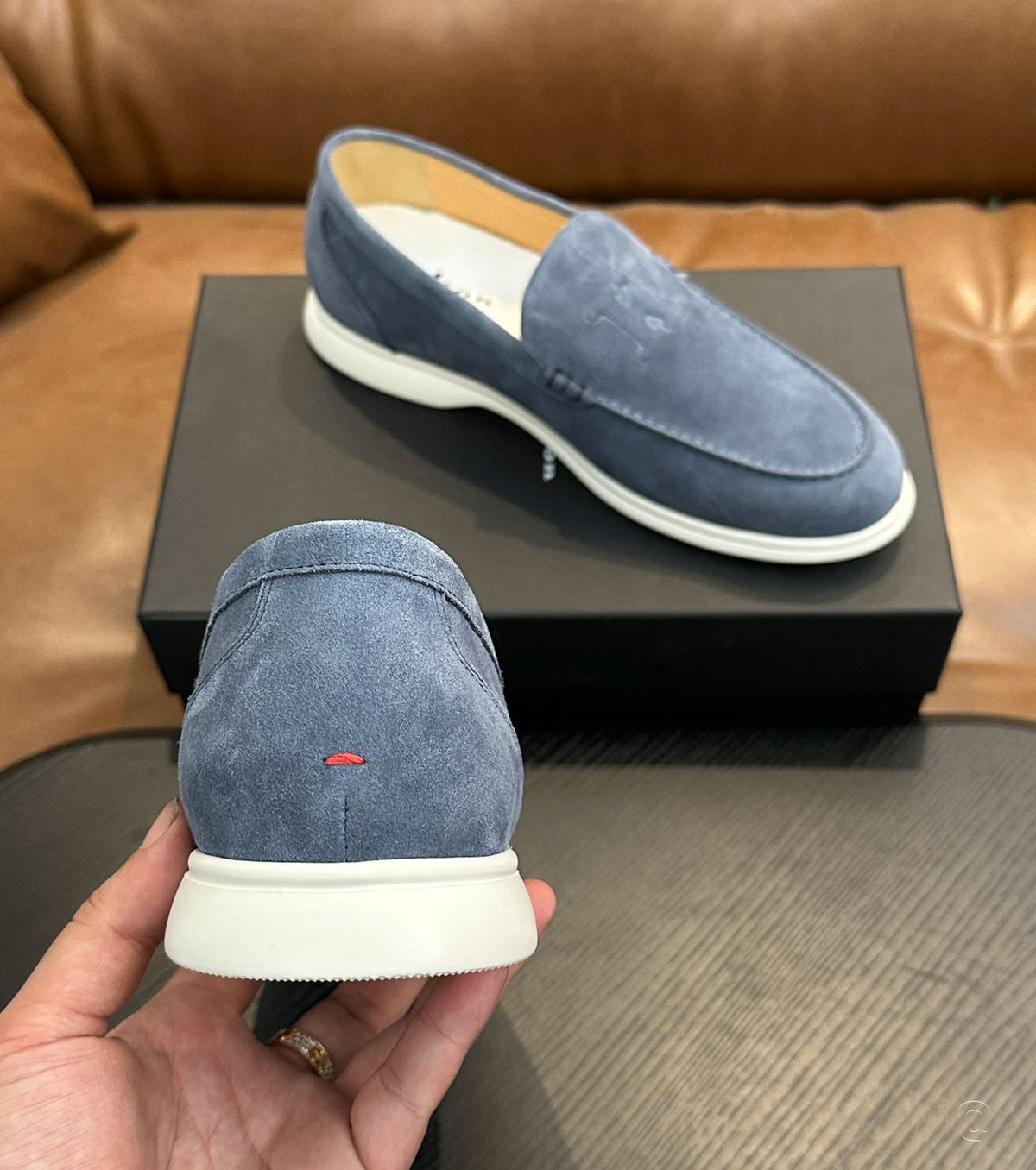 Suede loafer