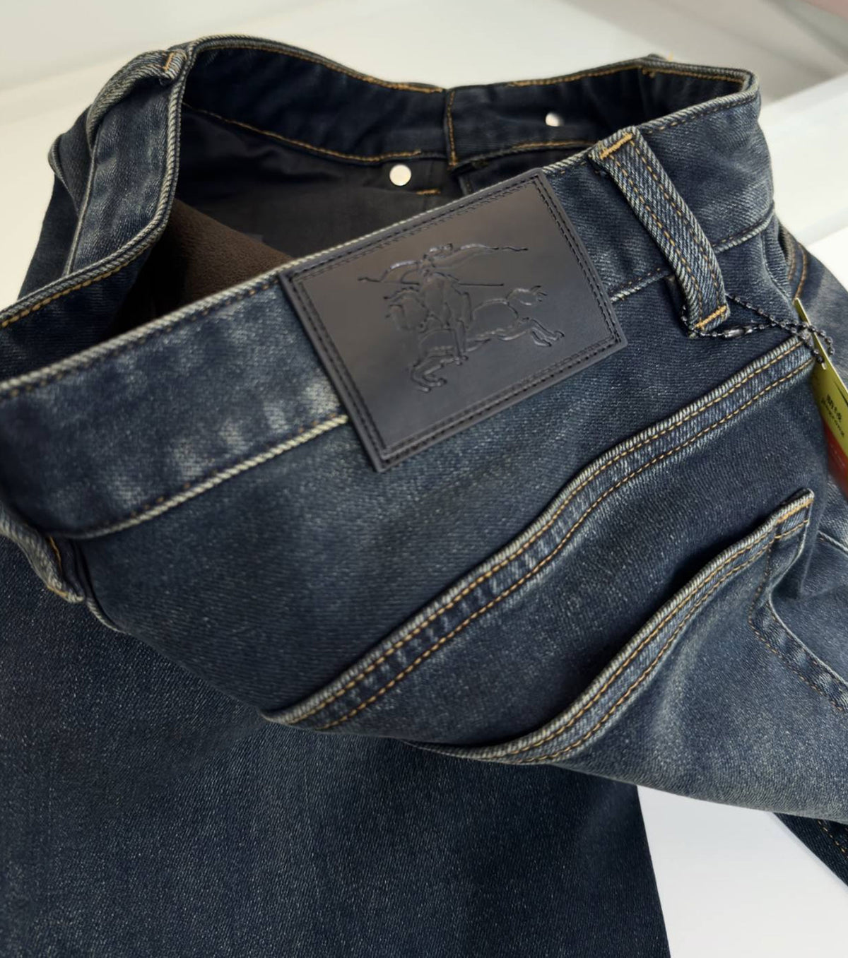 Men padded jeans