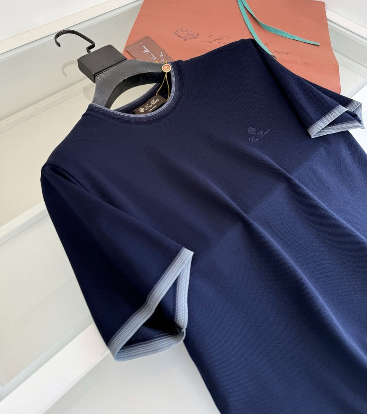 Men Fine-Knitted T-shirt