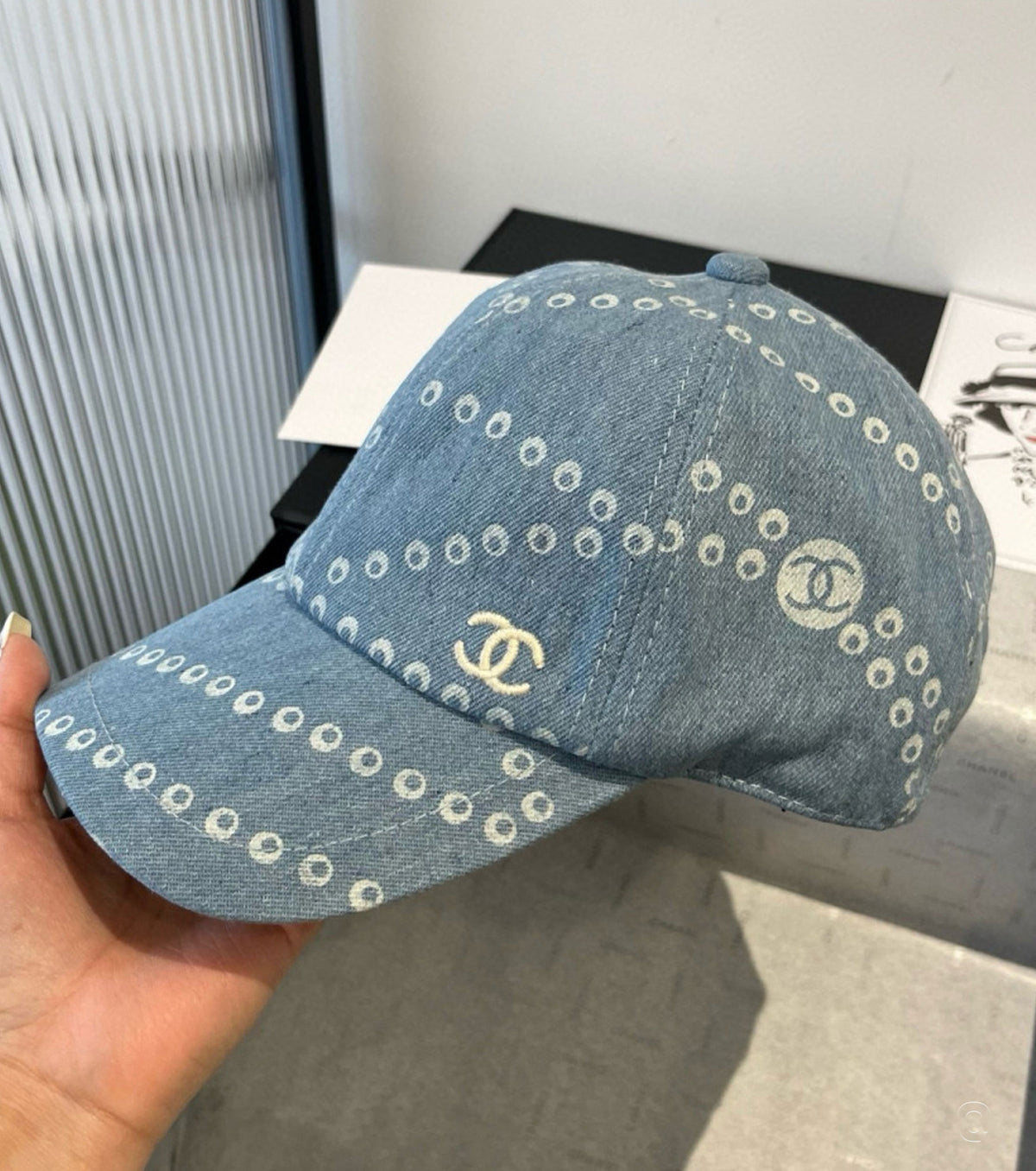 Дънкова бейзболна шапка