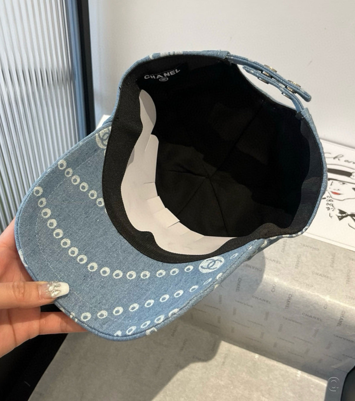 Дънкова бейзболна шапка