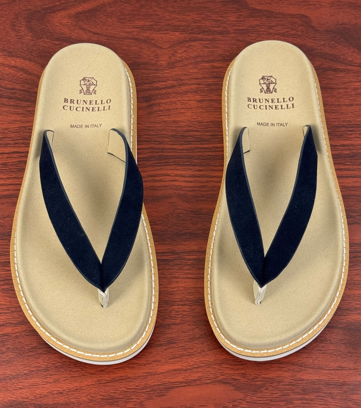 Suede Flip Flops