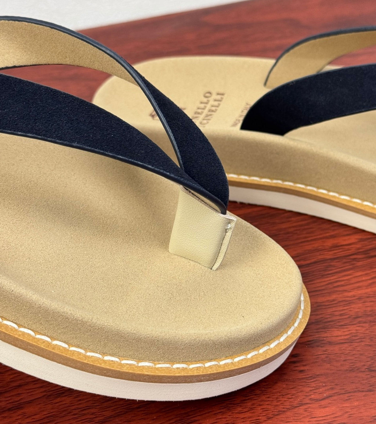 Suede Flip Flops