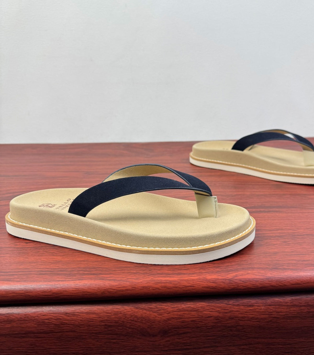 Suede Flip Flops