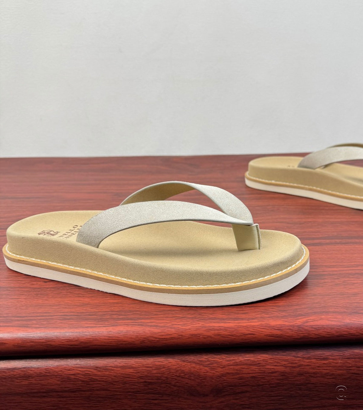 Suede Flip Flops