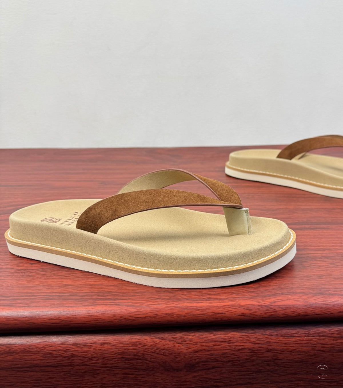 Suede Flip Flops