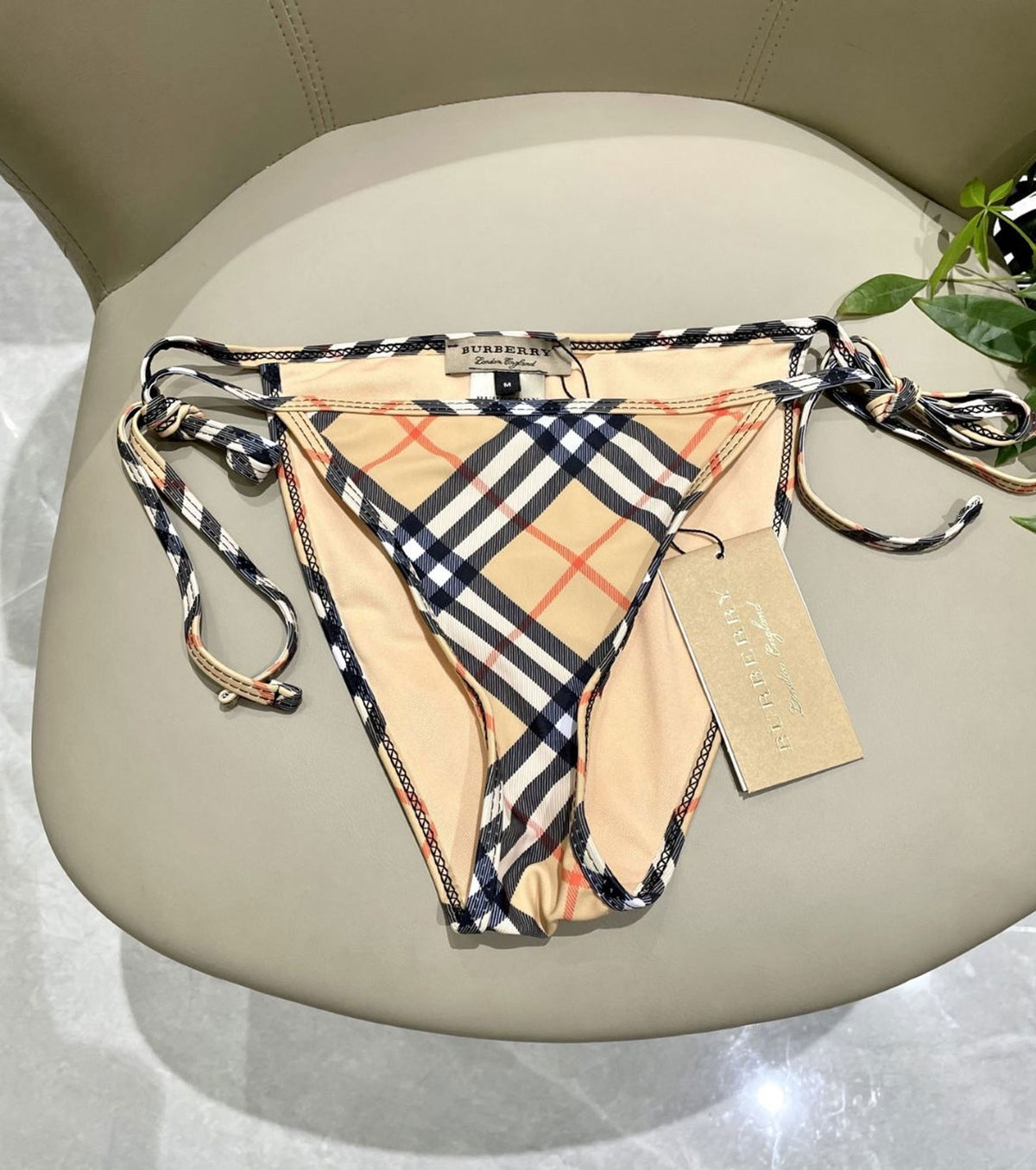 Two-piece Check Bikini