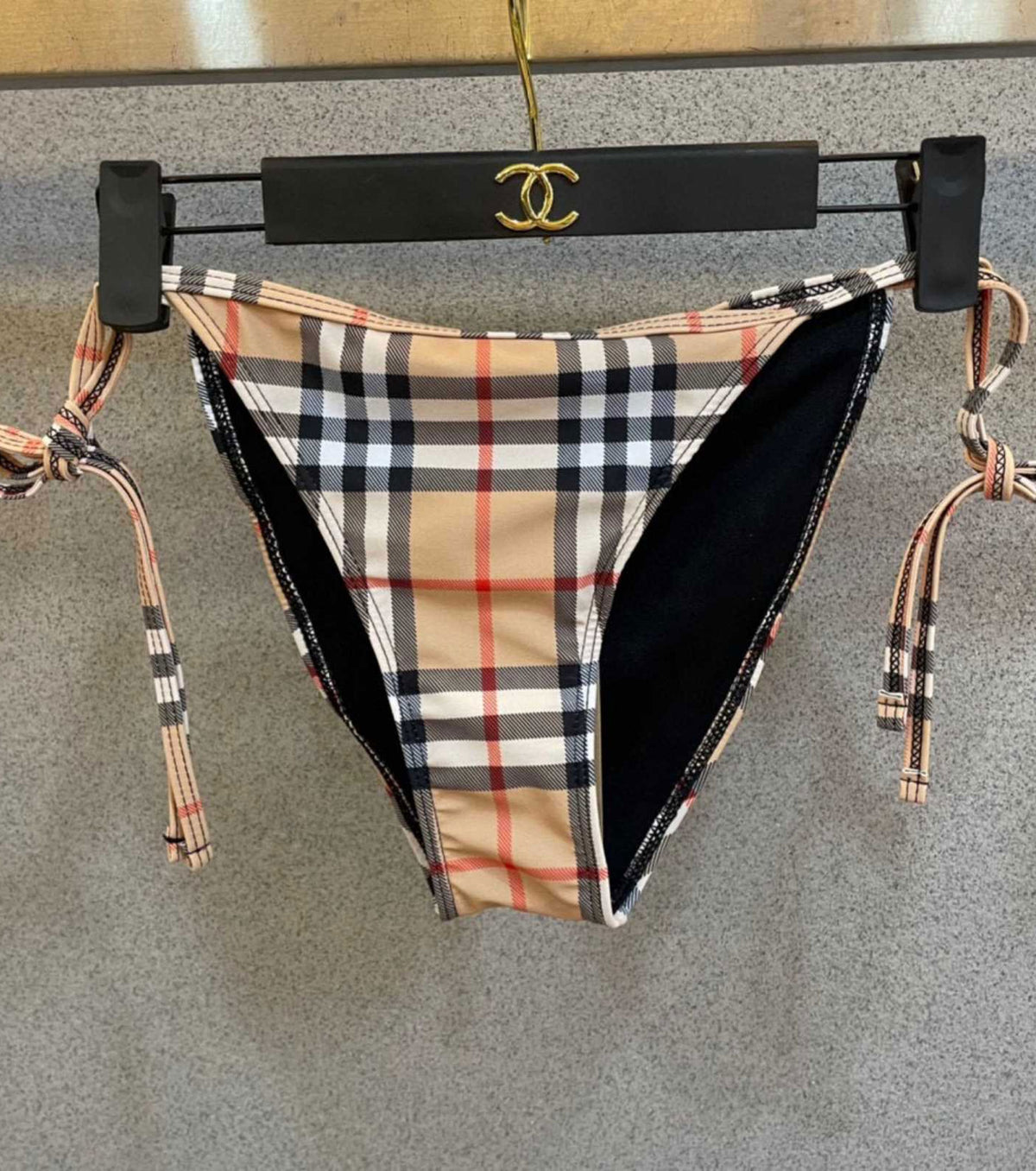 Two-piece Check Bikini