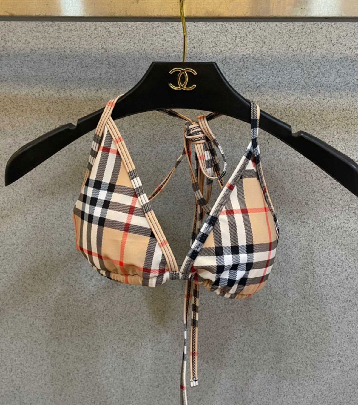 Two-piece Check Bikini