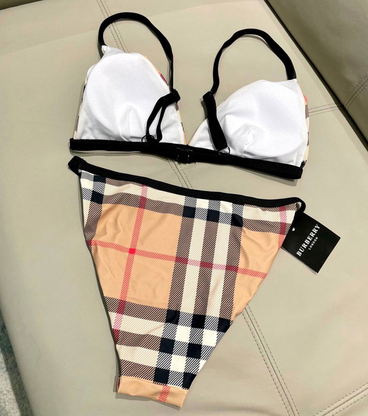 Two-piece Check Bikini