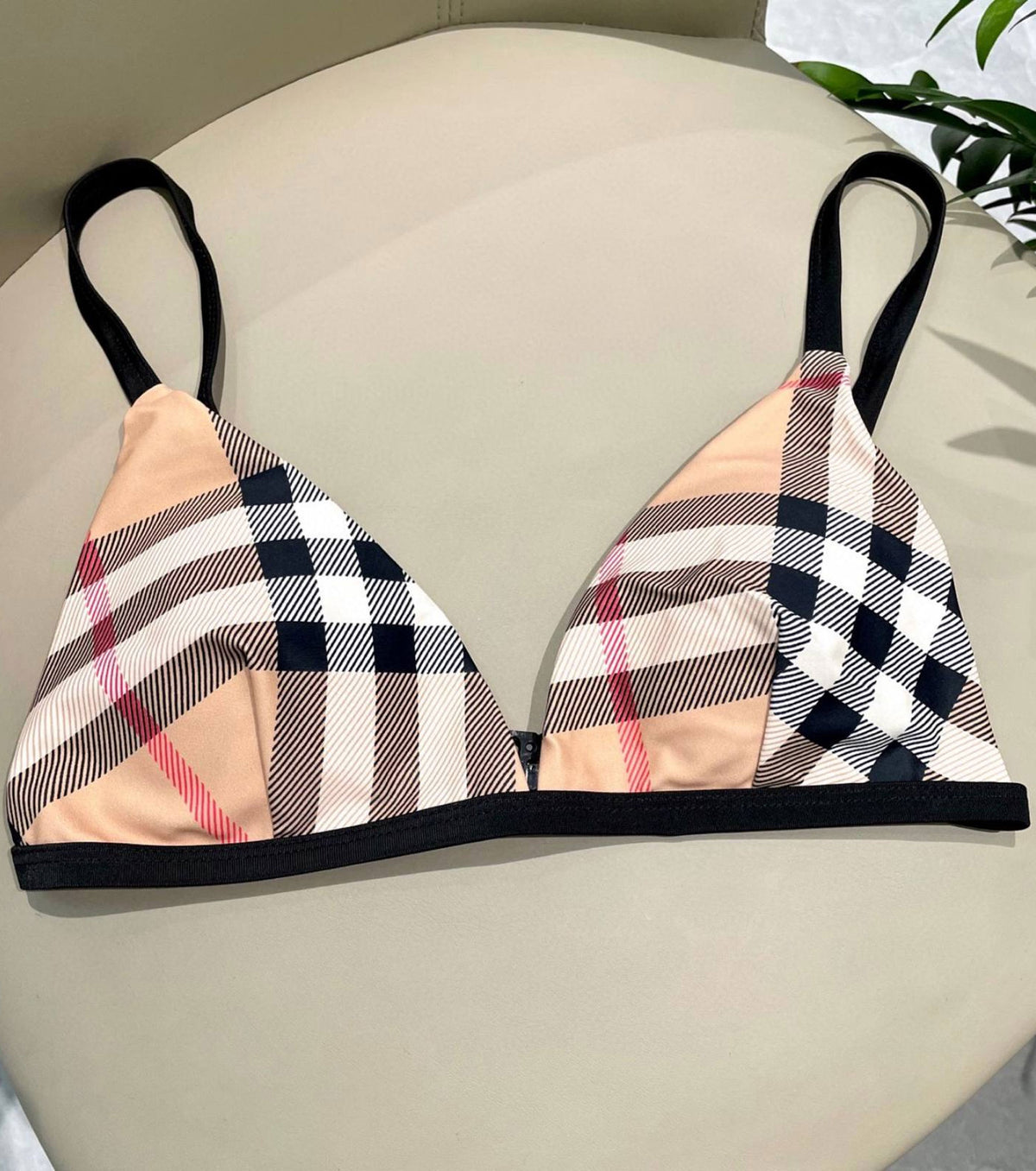 Two-piece Check Bikini