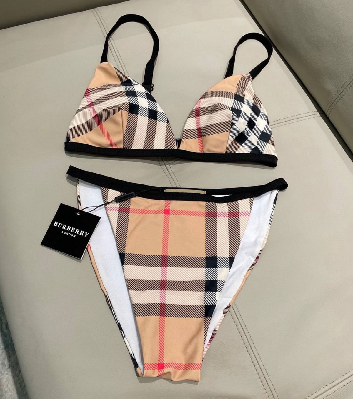 Two-piece Check Bikini