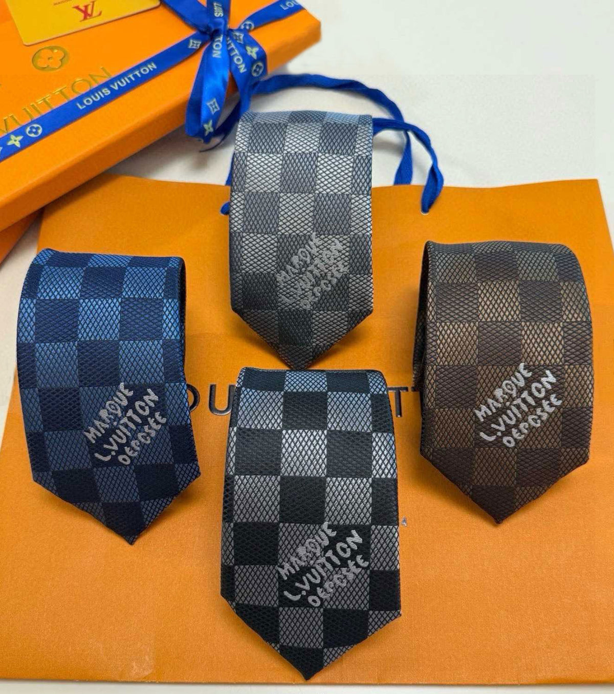 Damier Heritage Tie