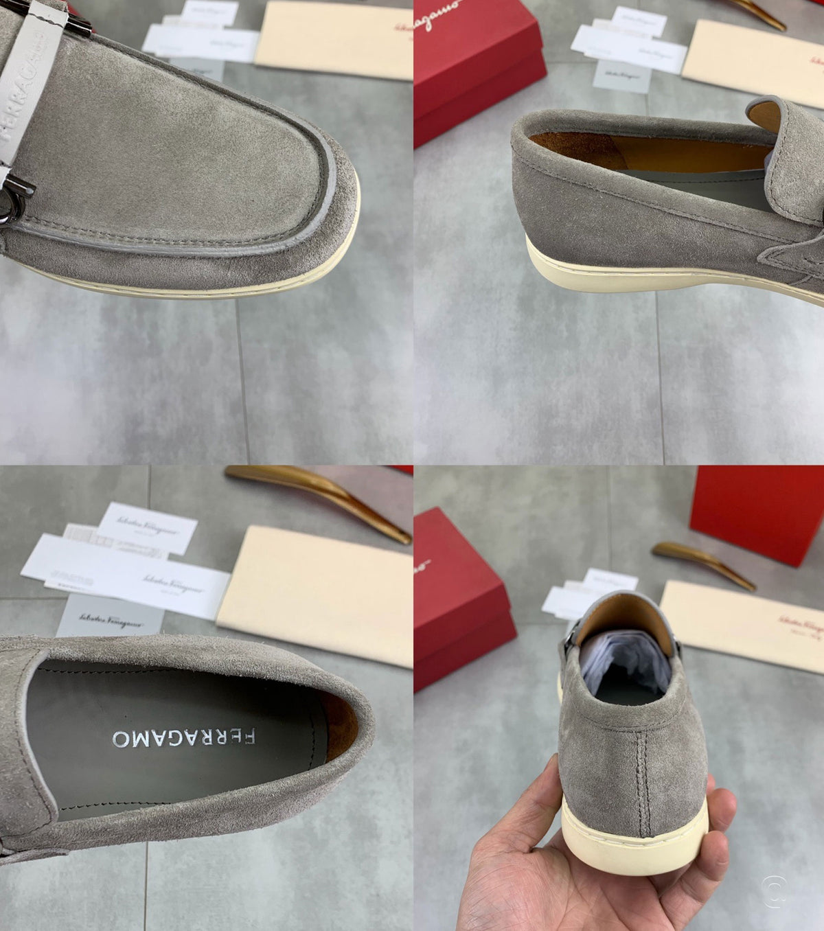 Casual loafer with Gancini ornament