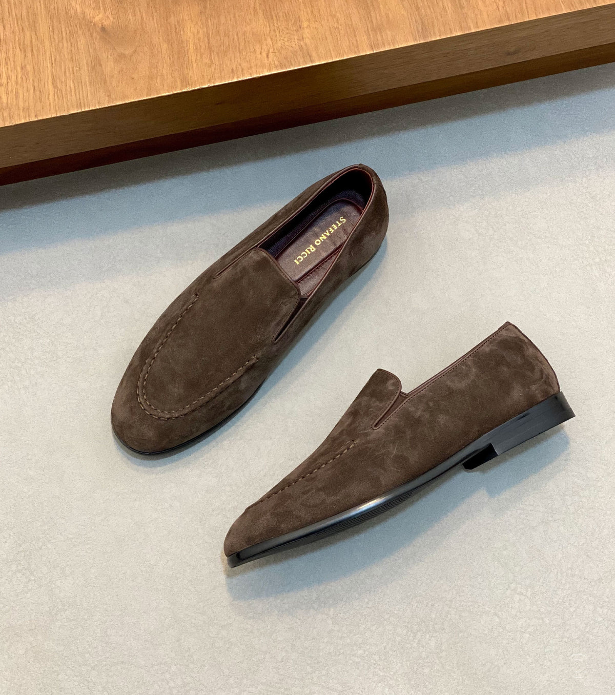 Suede loafer