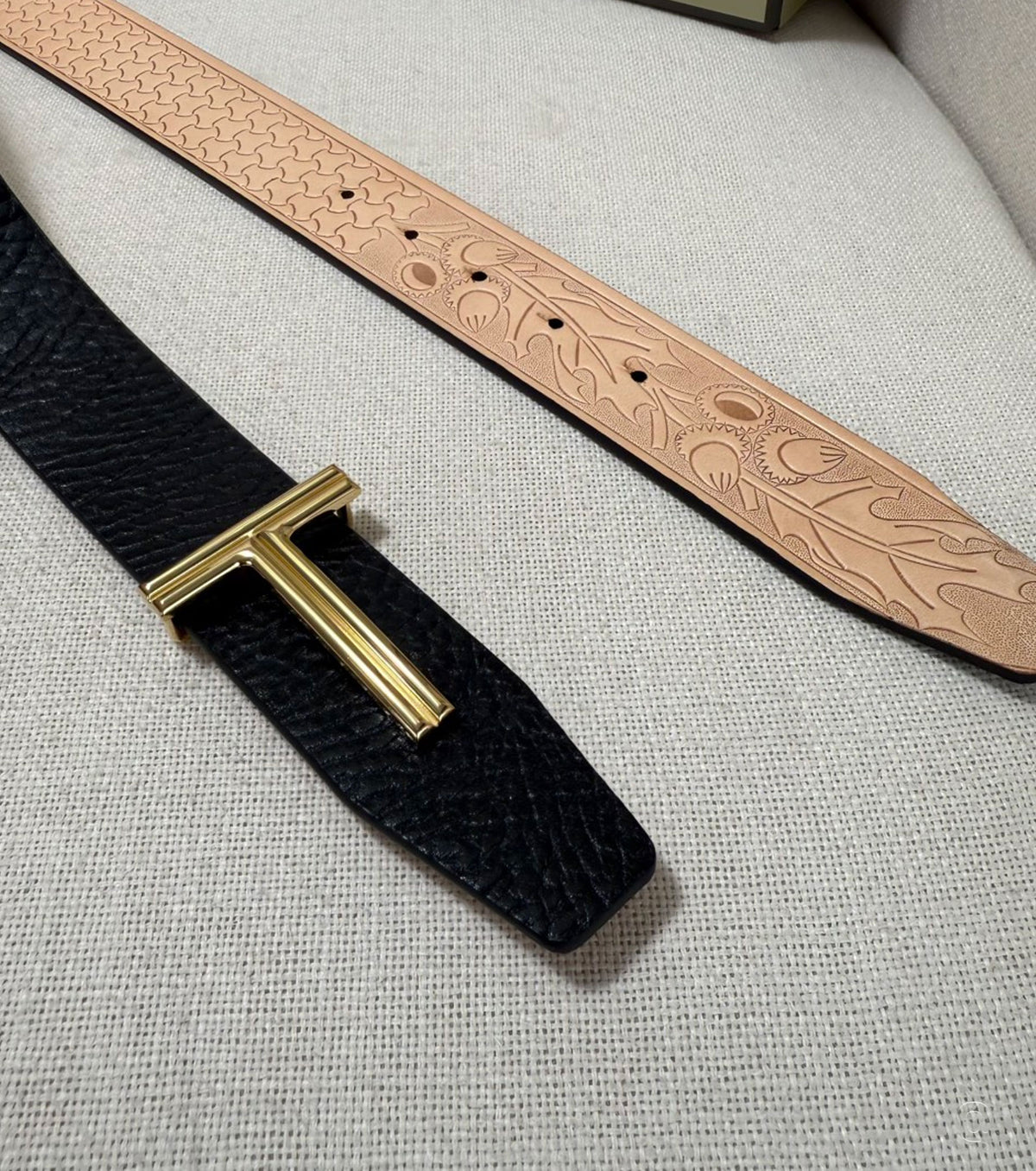 Leather belt 38 mm