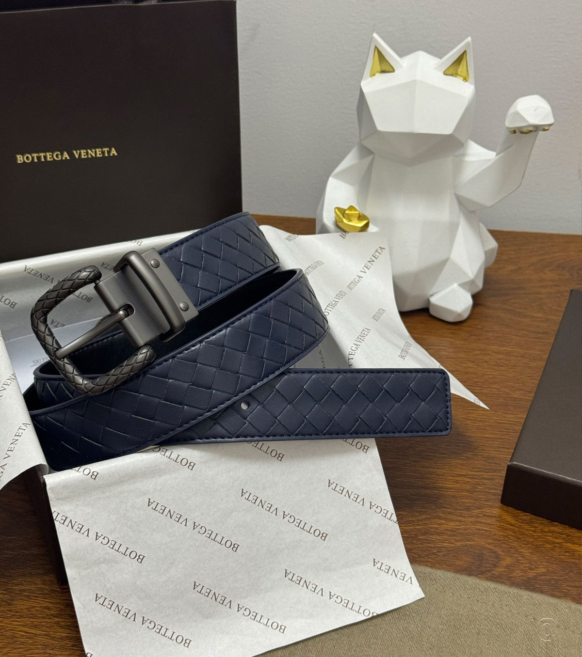 Espresso Intrecciato кожен колан