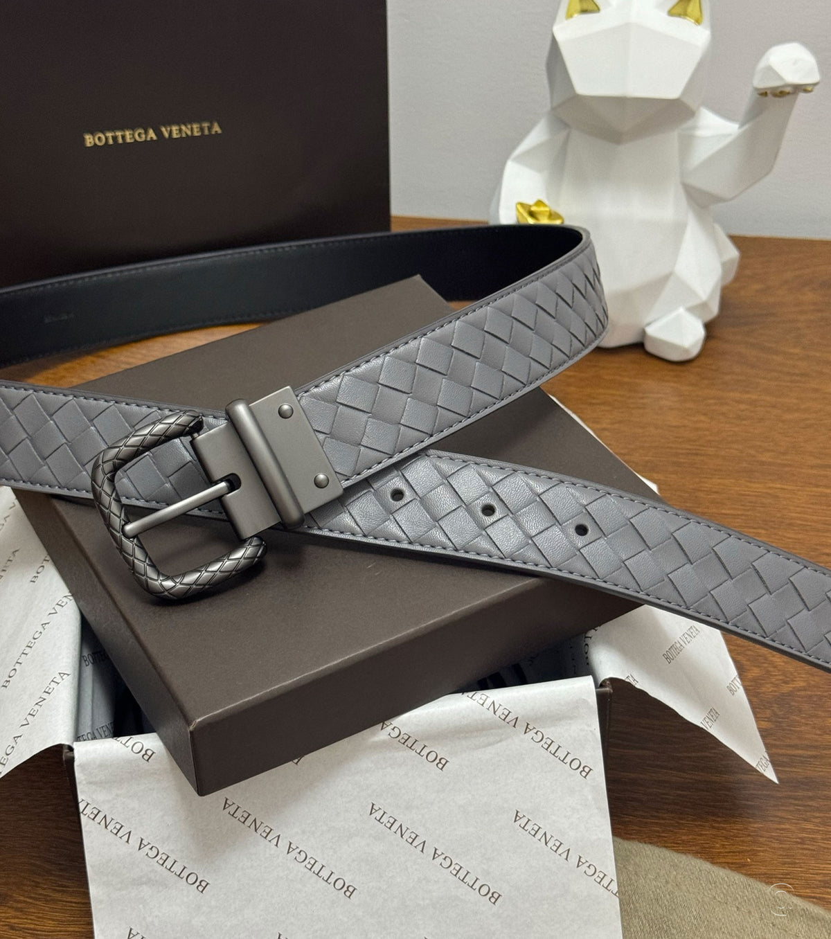 Espresso Intrecciato кожен колан