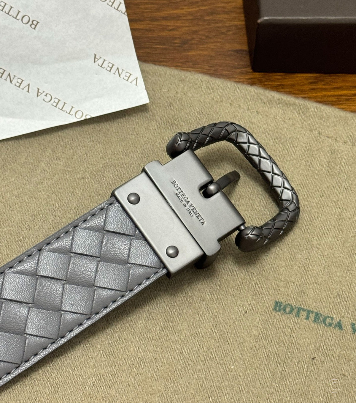 Espresso Intrecciato кожен колан