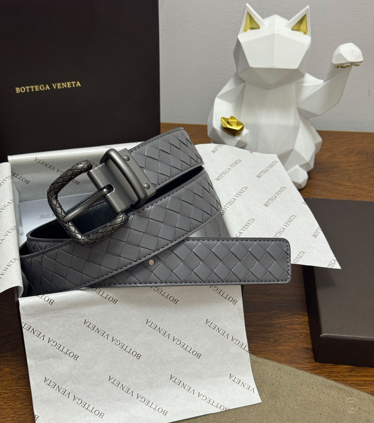 Espresso Intrecciato кожен колан