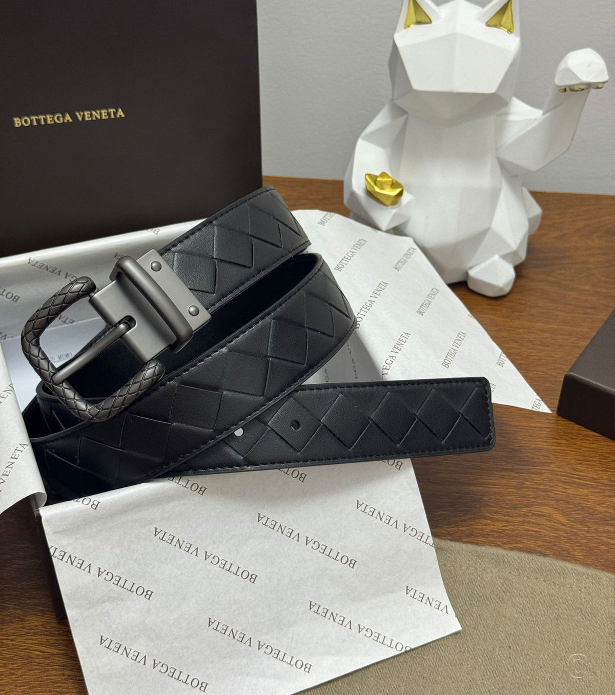 Espresso Intrecciato кожен колан