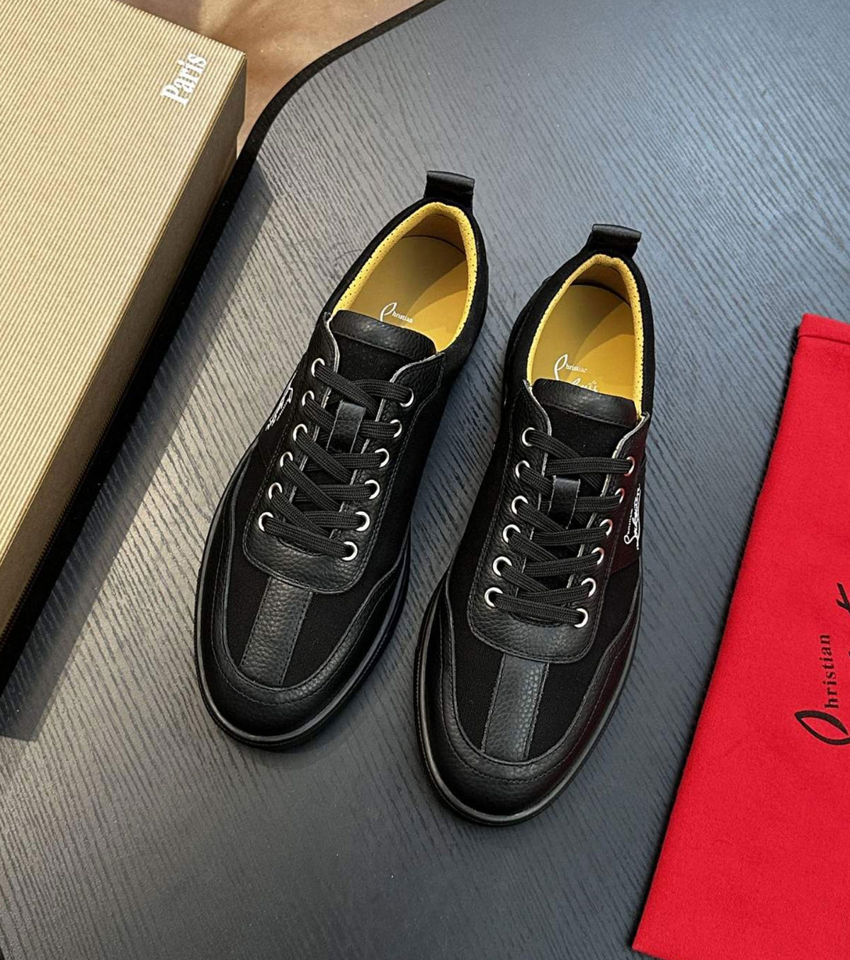 Leather sneakers